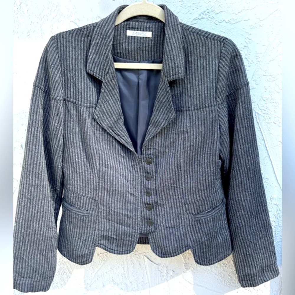 Cannisse French Design Blazer, Wool/Cotton blend. Size 2 (US 6/8)
